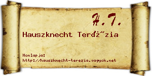 Hauszknecht Terézia névjegykártya