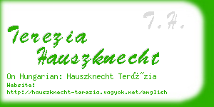 terezia hauszknecht business card